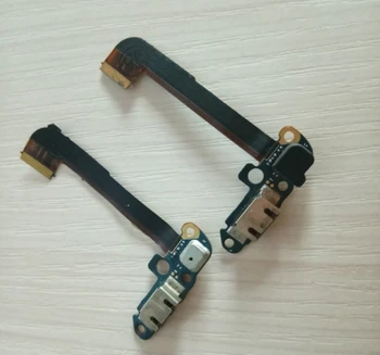 

50pcs/lot USB Dock Connector Charger Charging Port Flex Cable Ribbon + Mic Microphone Replacement parts For HTC One M7