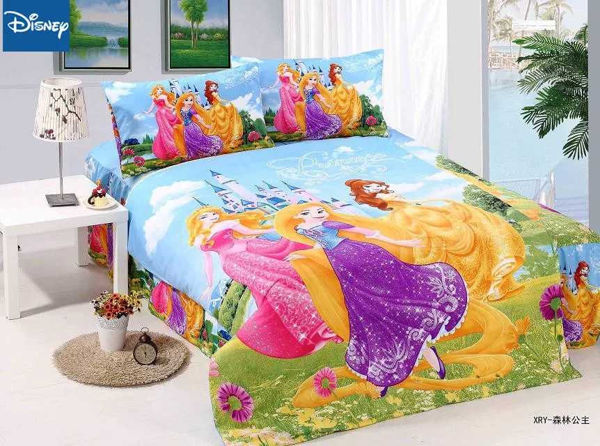 Disney Princess Bedding Sets 3 4 Pcs Twin Single Sizes Duvet Cover