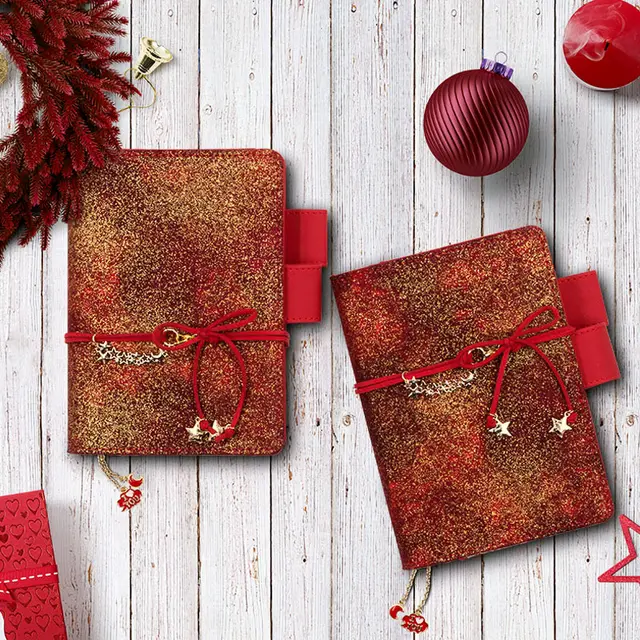 2018 yiwi creative christmas red lovely journal cover hobonichi christmas journal
