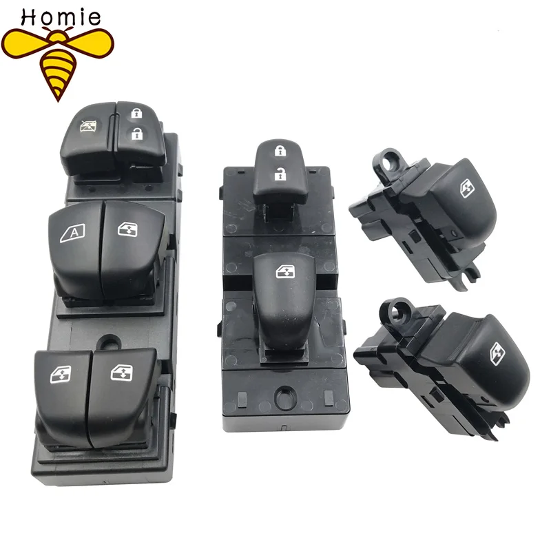 Free Shipping! New Starter Electric Power Window Switch With White Light For Renault Kadjar 2015 2016 2017 2018 No Panel