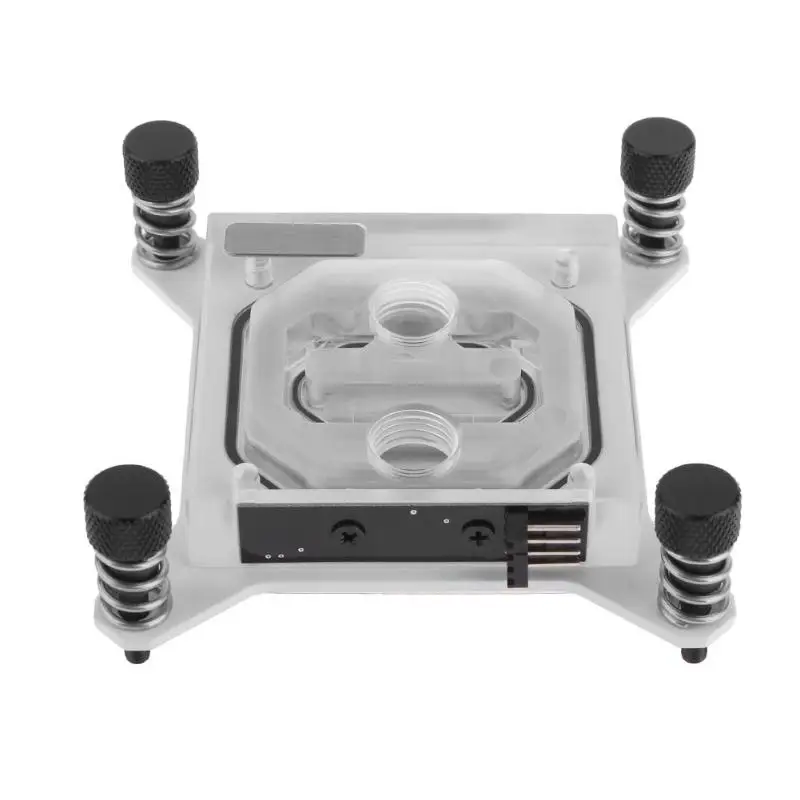 

G1/4 Transparent Acrylic 0.4mm Microcutting Micro Waterway CPU Water block for X99