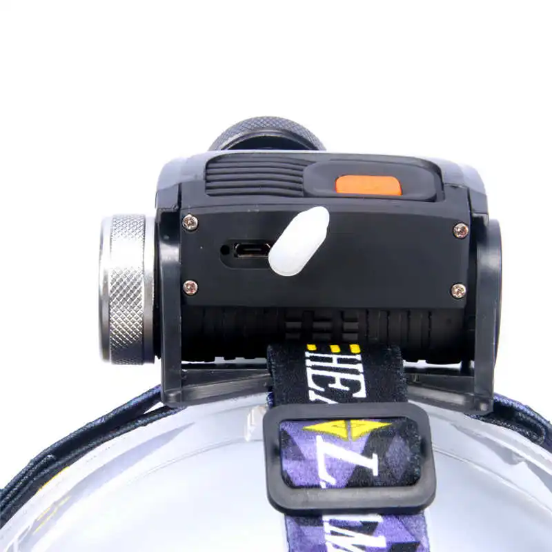 Sky Wolf Eye powerful led flashlight headlamps Rechargable lanterna led t6 Torch Bright For 18650 led flashlight head #4S10 (7)