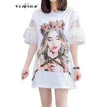 Новинка года, летние женские топы в стиле пэчворк с кружевным рисунком и круглым вырезом, свободные, с коротким рукавом, женские футболки, большие размеры, JT557