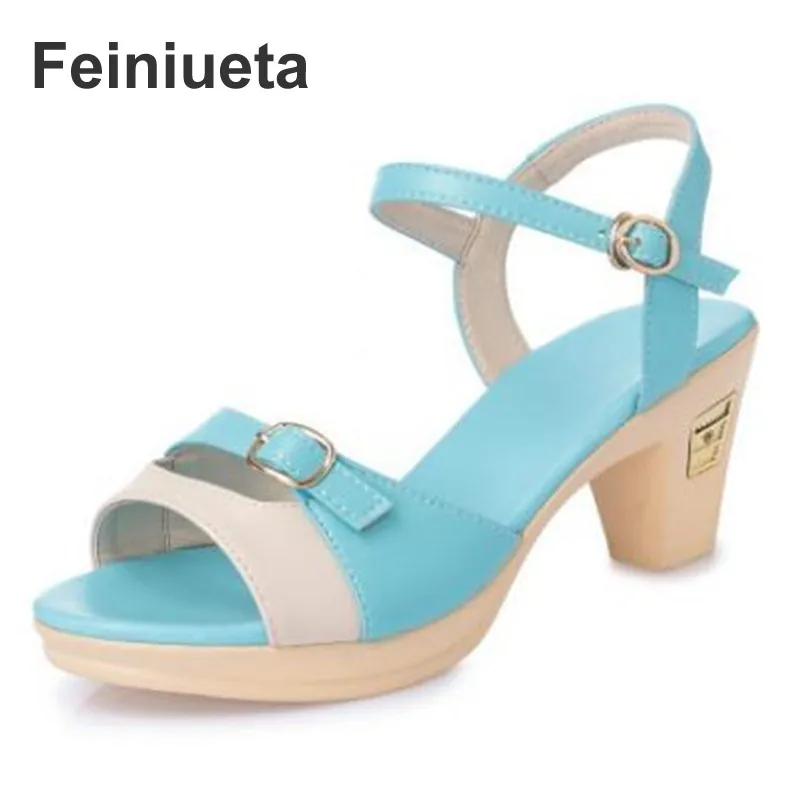 

Feiniueta summer new women's sandals lady fish mouth sandals comfortable breathable crystal sandals Fashion sexy female sandals