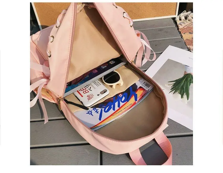 Новая японская кошка Ти школьная нейлоновая рюкзаки Chi's Sweet Home Печать Подростковая Девушка Рюкзак для лука Студенческая школьная дорожная женская сумка