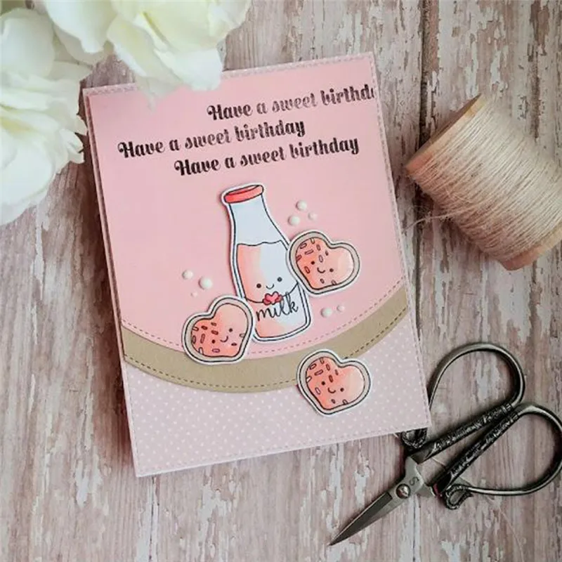 Диярты бутылки пить молоко металла резки штампы DIY Скрапбукинг Ремесло 105*87 мм