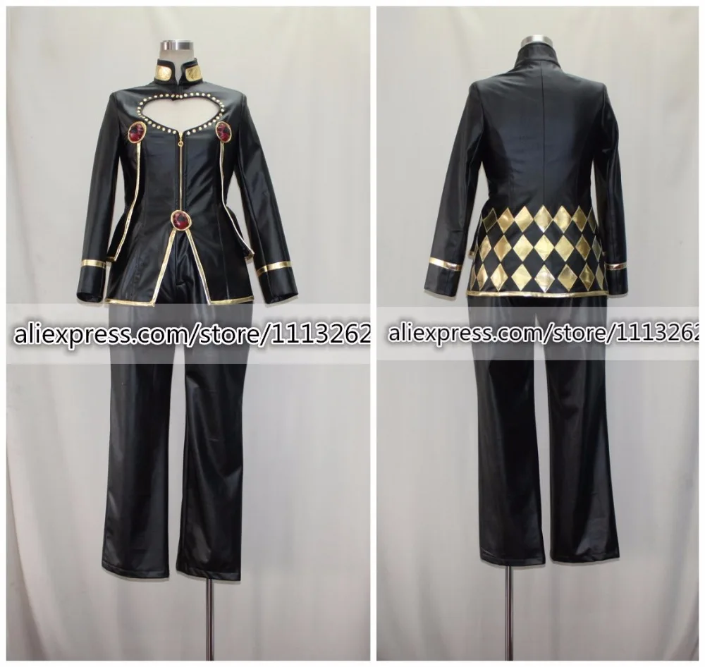 

Cosonsen JoJo's Bizarre Adventure Giorno Giovanna Cosplay Costume Artificial leather All Size