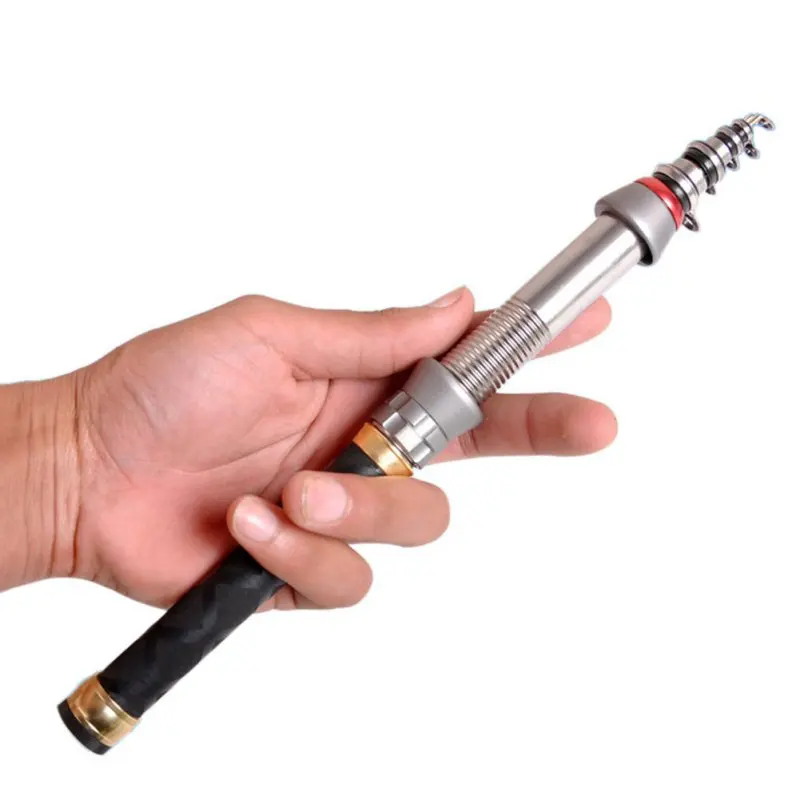 

Saltwater Telescopic Super Hard High Carbon Content Fishing Rod Light 1.5-2.7 M Spinning Pole