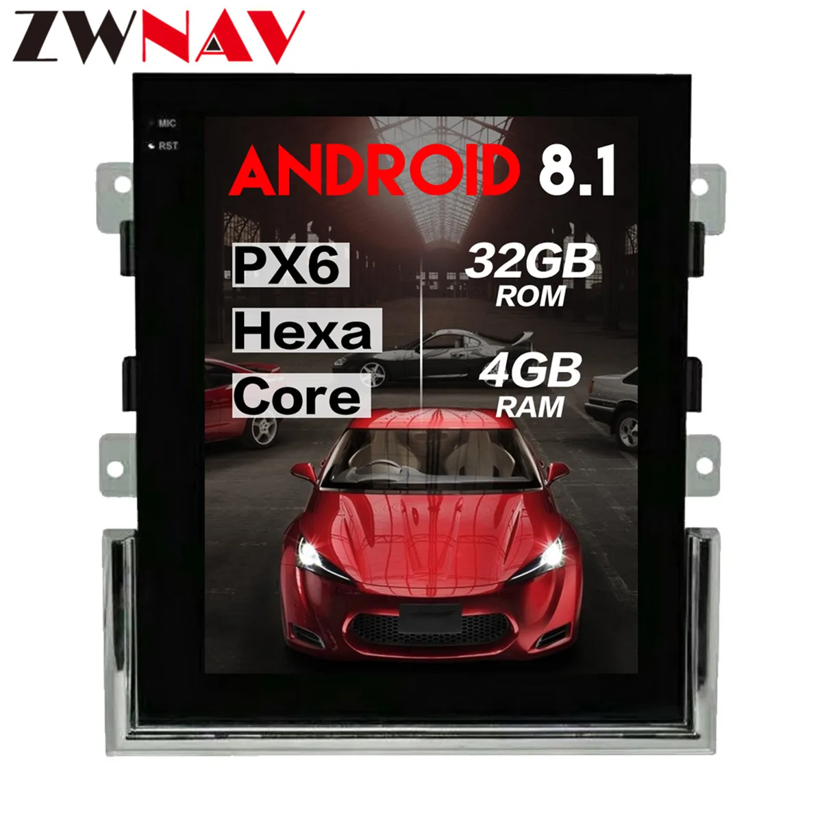 4G+ 32G большой экран Tesla стиль Android 8,1 Автомагнитола стерео для Porsche Macan- gps Навигация Аудио Авторадио головное устройство