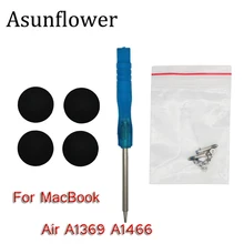 Asunflower резиновый чехол для Macbook Air 13 дюймов A1369 A1466 2010- лет с винтами отвертка для ноутбука