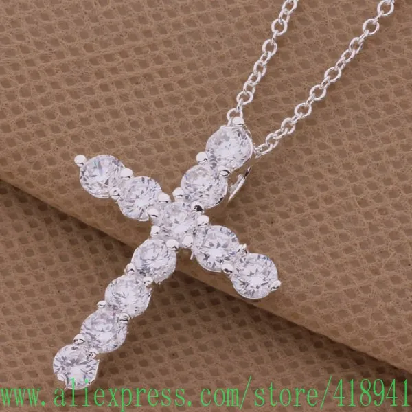 

Free Shipping silver Necklace, silver fashion jewelry /cbvaktca dofamfma P329