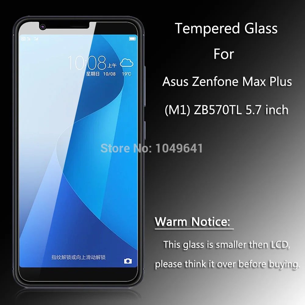 KOC3470_2_9H 2.5D Explosion Proof Tempered Glass  Film Screen Protector for Asus Zenfone Max Plus (M1) ZB570TL