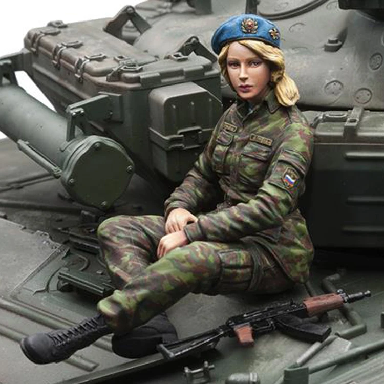 1/16 российский Женский без танка полимерная модель солдата GK Современная военная