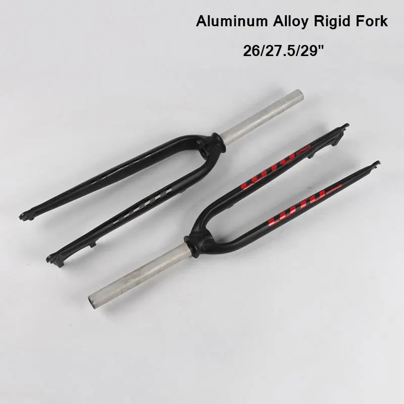 2017 Mountain Rigid Fork Bike Fork 27.5" Aluminum Alloy 26" Bicycle Disc Brake 29"in Bicycle