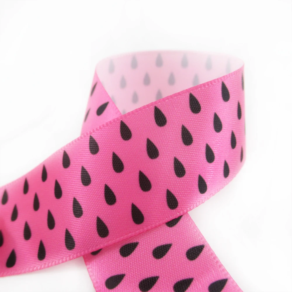 

David accessories 7/8''22MM cartoon watermelon printed satin ribbon 10yards,DIY handmade materials,10Yc2372