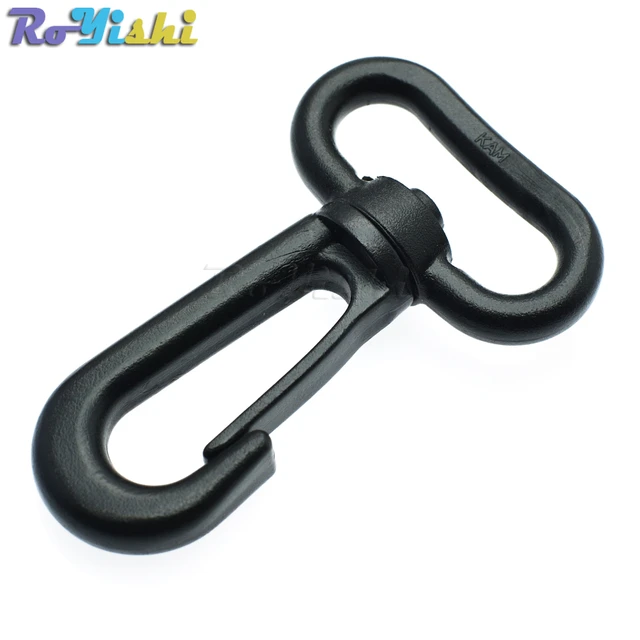 10pcs/pack 1 Plastic Snap Hooks Rotary Swivel Backpack Buckles