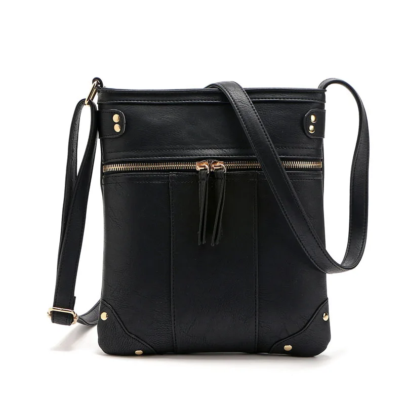 Women Messenger Bag Women Shoulder Bag Crossbody Bag European Vintage Women Bag Double Zipper