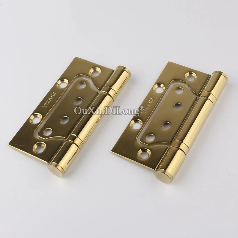 

Brand New 4PCS 4Inches Stainless Steel Door Hinges Mute Bearing Furniture Hinges Smoothly and Mute Child Hinges