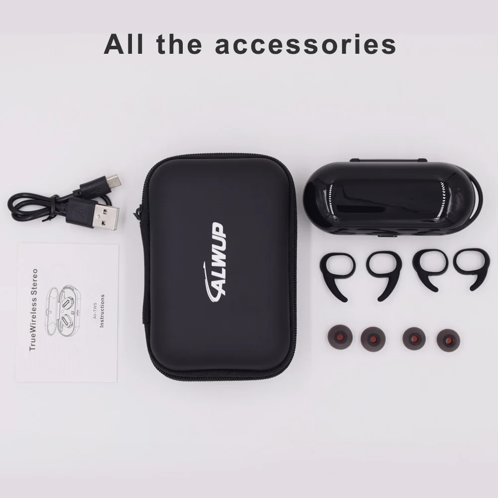 Bluetooth Earphone TWS True Wireless Earbuds Bluetooth 4.1 Stereo Earphones with Charger Box Portable