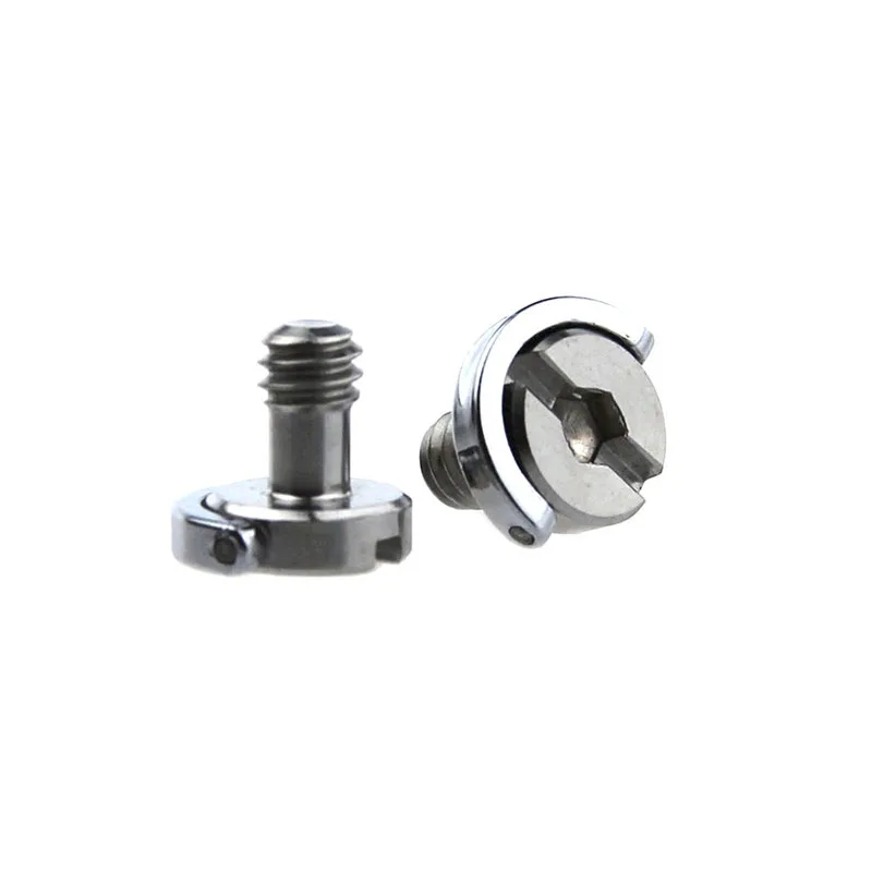 Overig Two Hex D Ring Screw 1/4" Camera Tripod QR Plate NEW Foto en