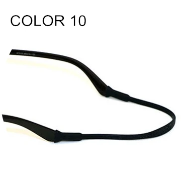 Супер мягкие эластичные силиконовые Нескользящие очки веревка дети силикагель ремешок для очков спортивная лента очки шнур держатель G131 - Цвет: COLOR 10