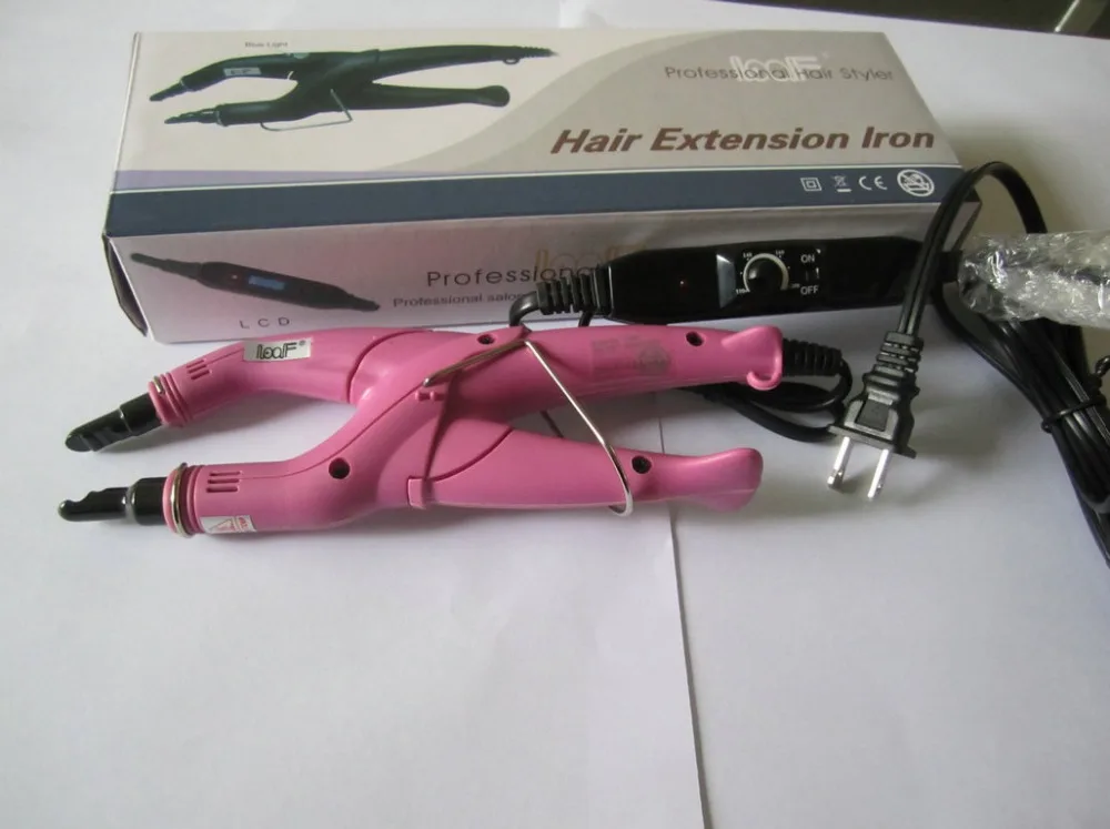 Hot sale pink machine hair extensions EU /UK /US /AU plug hair heat