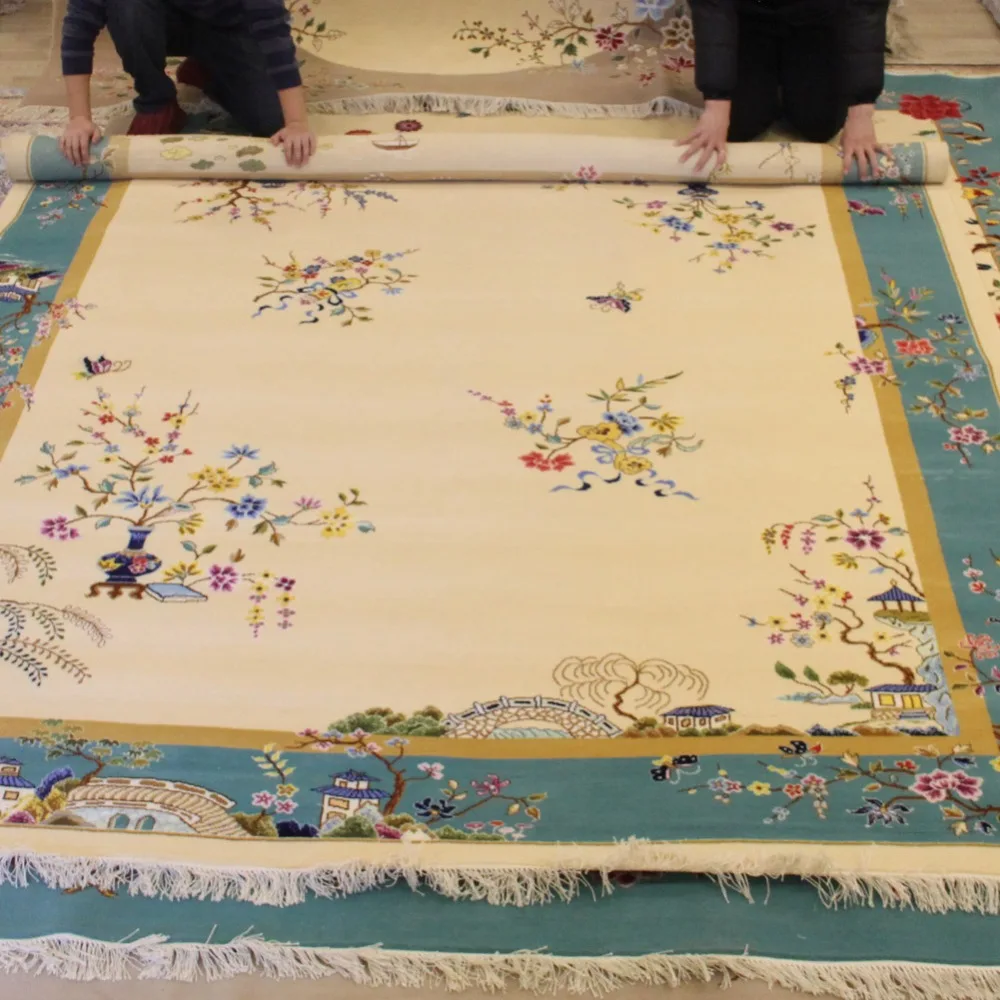 YILONG 8 'x 10' большой размер ручной работы винтажный ковер из китайской шерсти