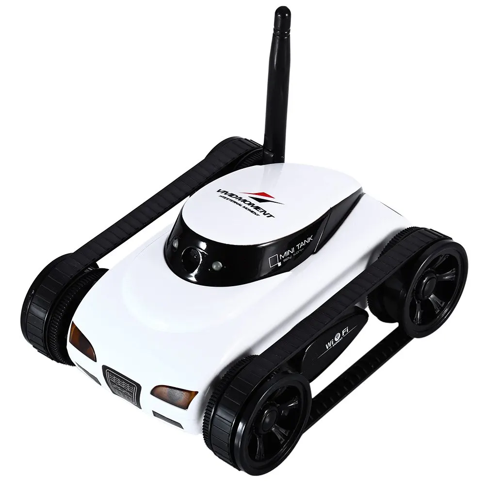 

RC Mini Tank Car ISpy with Video 0.3MP Camera 777-270 WiFi Remote Control Robot with Camera 4CH Suppots By Iphone Android App