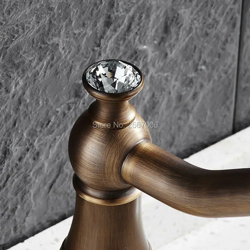 شحن مجاني حديثا الكريستال صنبور النحاس وحيد مقبض حوض السيراميك صنبور قطب صنبور صنبور الحمام الغرور خلاط GI114