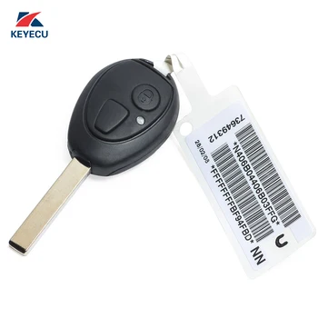 

KEYECU Pair Replacement Remote Car Key Fob 2 Button 433Mhz ID73 for BMW Mini Copper 2002-2005 with Code