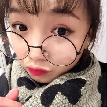 

2020 Unisex Vintage Round Reading Glasses Metal Frame Retro Personality College Style Eyeglass Clear Lens Eye Glasses Frames