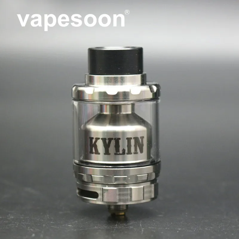 

vapesoon Kylin RTA Atomizer 2ml/6ml Vape Vaporizer Tank Airflow Holes Single & Dual Coil for e-Cigarette Mod squonk box