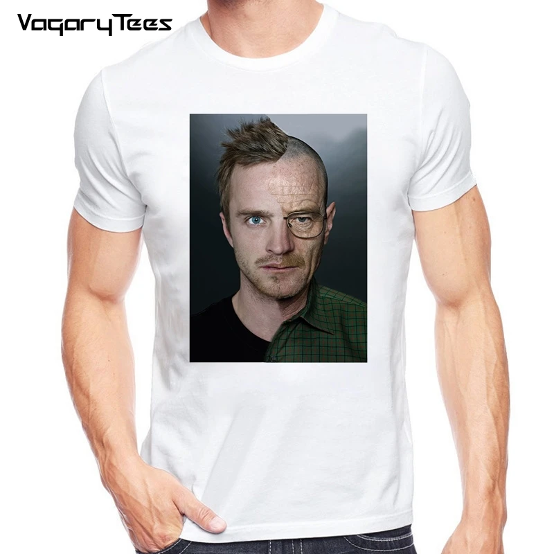 

Breaking Bad heisenberg Walter White jessie pinkman t-shirt short sleeve casual tshirt Breathable comfort plus size t shirt