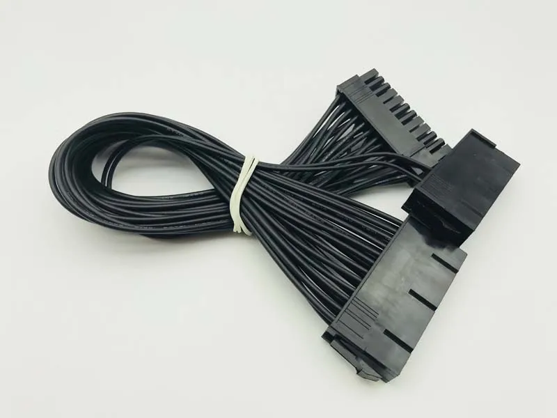 ATX 24Pin Mining 30cm Dual PSU Power Supply Extension Cable for Computer Adaptor Cable Connector for Miner Mining 24Pin 20+4pin
