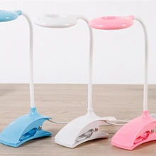 USB светодиодный светильник с зажимом USB настольная лампа ребенок учится с защитой для глаз, настольная лампа Клип USB прикроватная лампа круглый стол лампа белый розовый синий