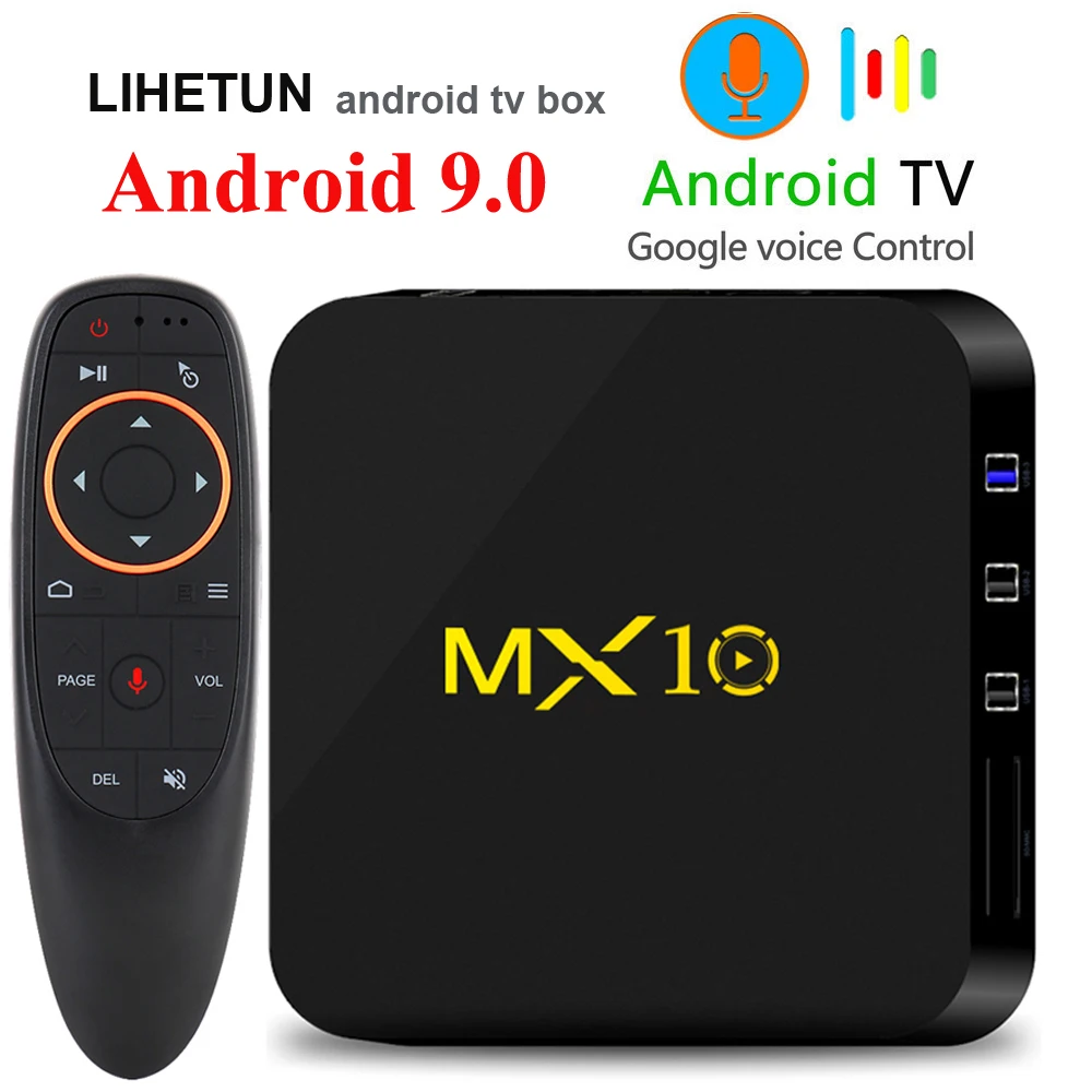 MX10 Smart Android 9 0 tv BOX 4 Гб DDR4 Ram 32 64 Rockchip RK3328 четырехъядерный поддержка 4K H.265 HDR wifi