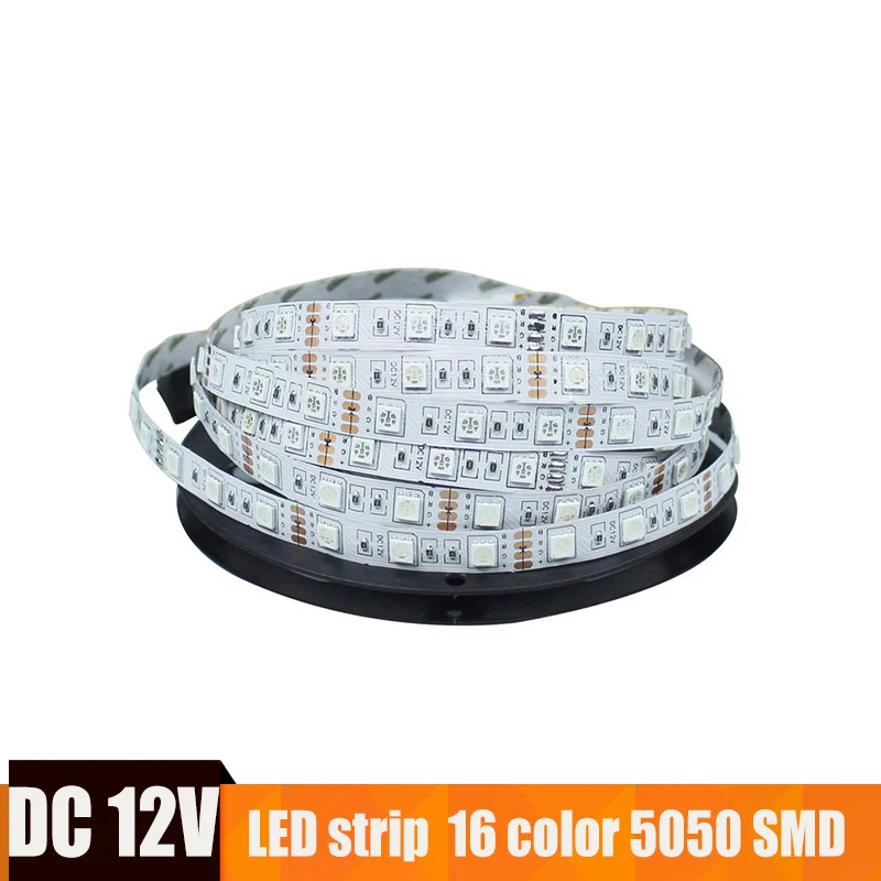 

DC 12V LED Strip 5050 Light ruban tira led RGB IP65 Waterproof Leds tape RGB Cold White Blue Green Red Yellow Warm White