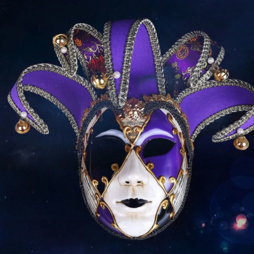 Halloween Masquerade  new style Coloured drawing Mask high Venice woman Perform Joker Mask Props Gifts PVC Mask High Quality 7
