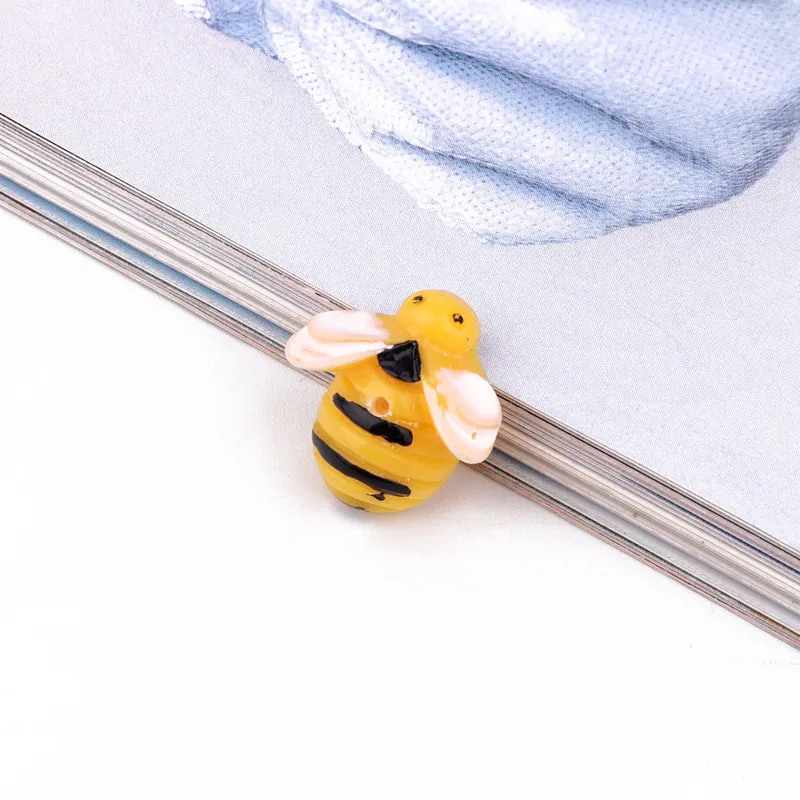 10 шт. Kawaii облако пчела украшения из смолы милые Подвески Diy серьги ожерелье игрушки брелок DIY бижутерия для декорирования изготовления - Окраска металла: bee only hole -8