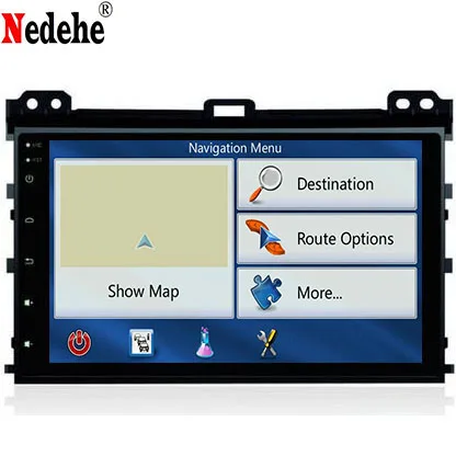 9 inch car dvd GPS for Toyota Prado 120 Land Cruiser 120 2004-2009 Quad Core Android 5.1 car navigation radio Bluetooth wifi 3g
