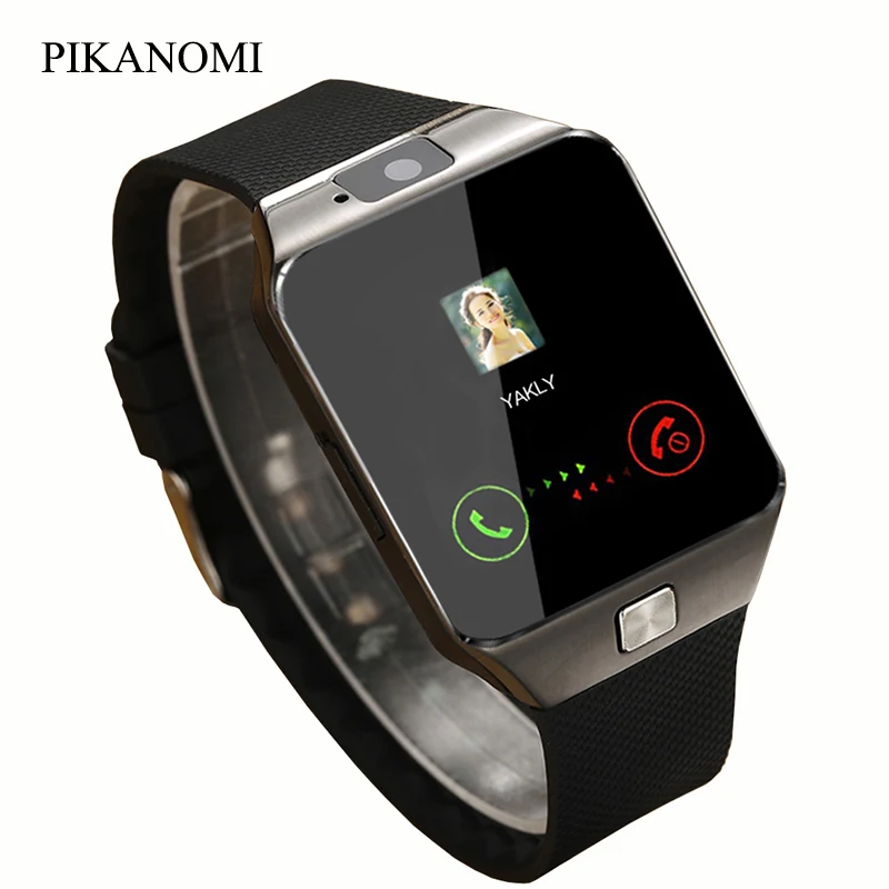 Pintar Menonton DZ09 2016 Jam Bluetooth Smartwatch Emas Oranye Putih Hitam Untuk Kartu IOS Android Iphone SIM Kamera 1.56Inch