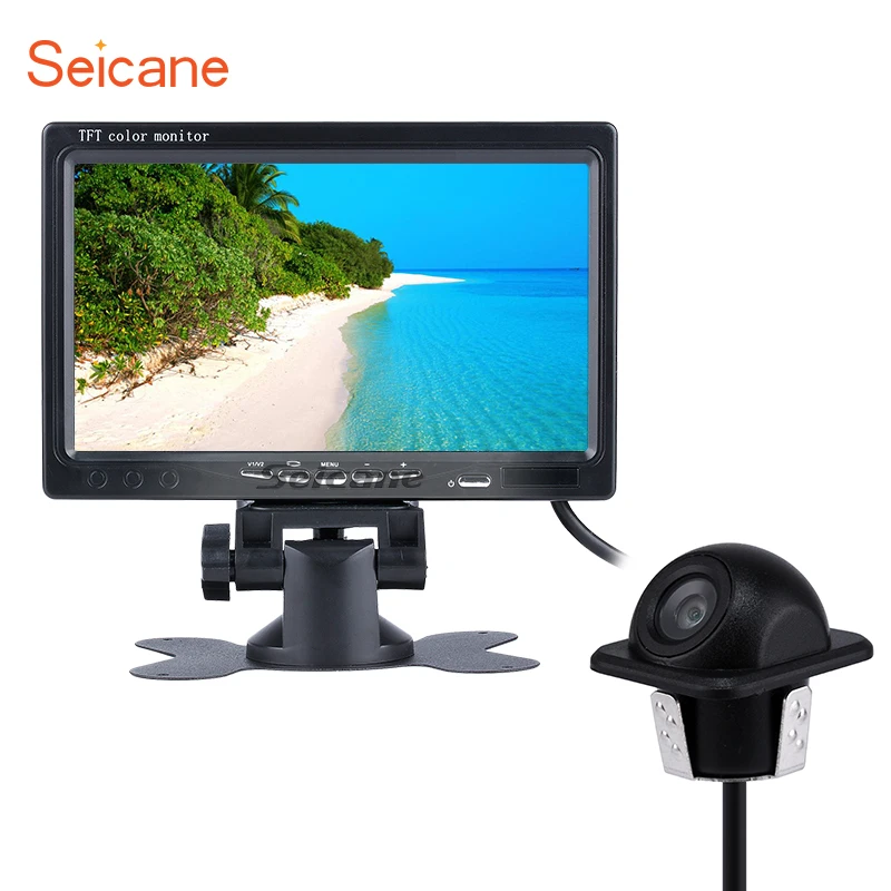 

Seicane Universal Reverse System HD 1024*600 TFT LCD Car Auto Parking Monitor Backup Digital Video Recoder DVR Rearview Camera