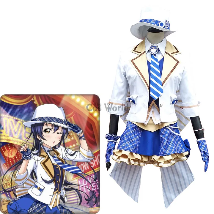 

Love Live School Idol Project Sonoda Umi Arcade Game II Shirt Vest Suit Dress Uniform Outfit Anime Cosplay Costumes