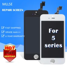 MLLSE For iPhone 5c 5s 5g 5 LCD Display Touch Screen Front Glass Assembly Replacement Repair
