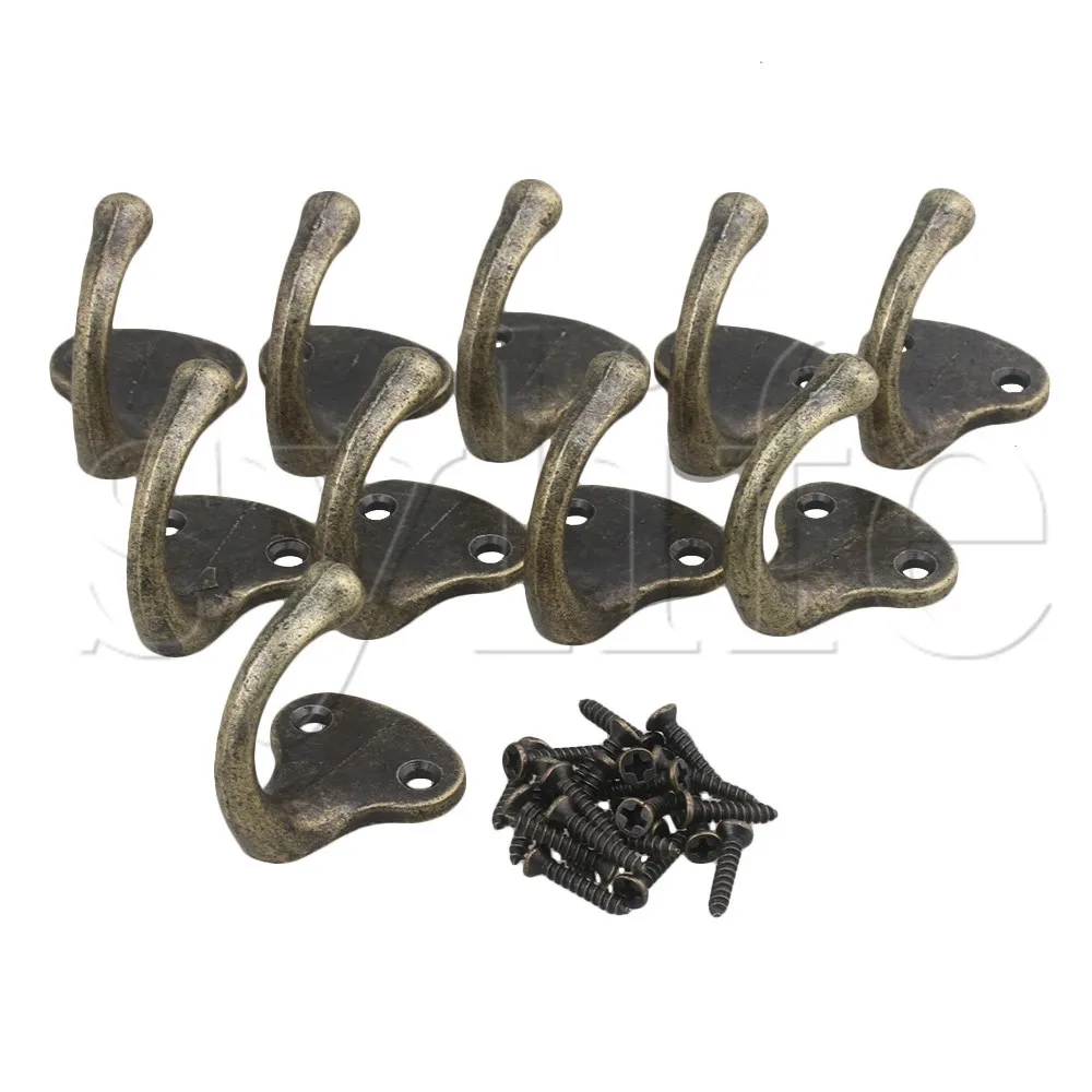 

10piece C110 Antique Bronze Single Hook Hanger Holder for Clothes Coat