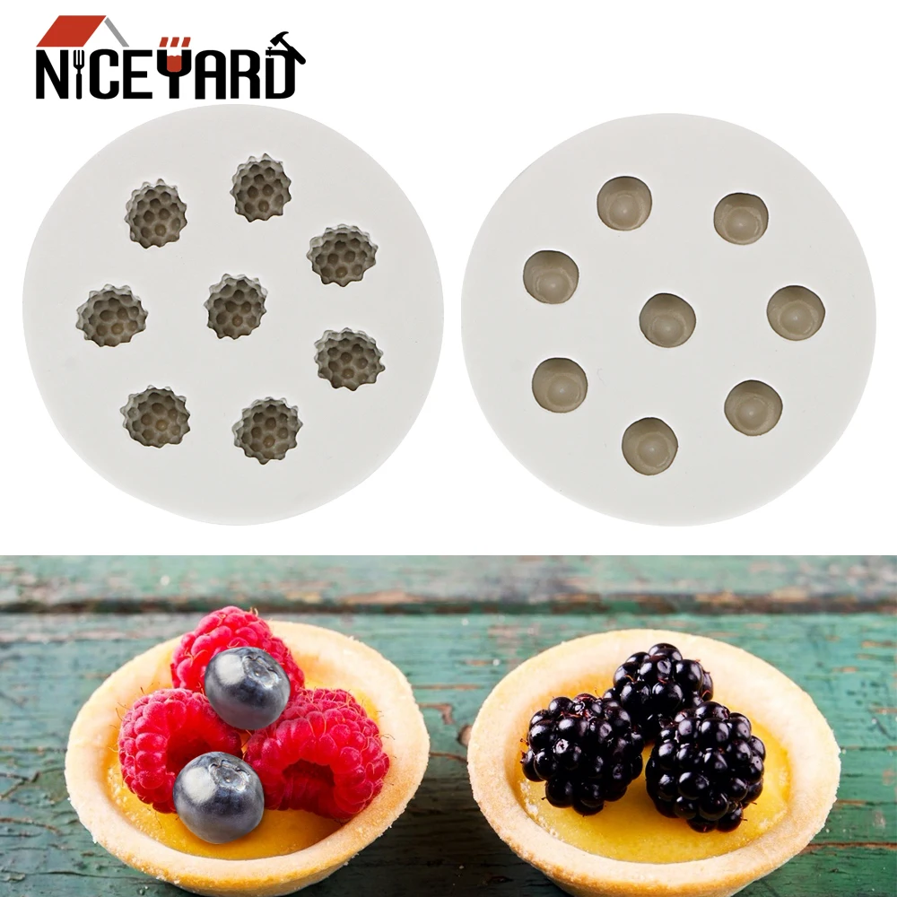 

DIY Cake Decorating Mould 3D Raspberry Blueberry Shape Silicone Mold Chocolate Pastry Tool Cake Tools Sugarcraft Baking Tool