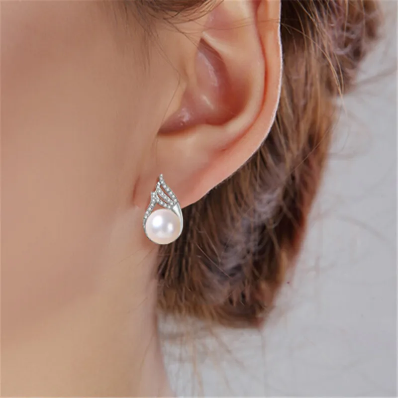 Женские серьги из серебра 925 пробы с жемчугом|pearl earrings|earrings for womenpearl earrings women |