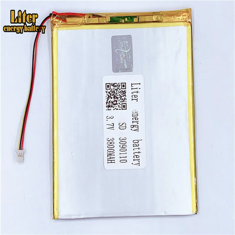 

plug 1.0-3P Lipo Tablet PC 3.7V 3090110 3800mah Rechargeable li-polymer battery lithium polymer batteries