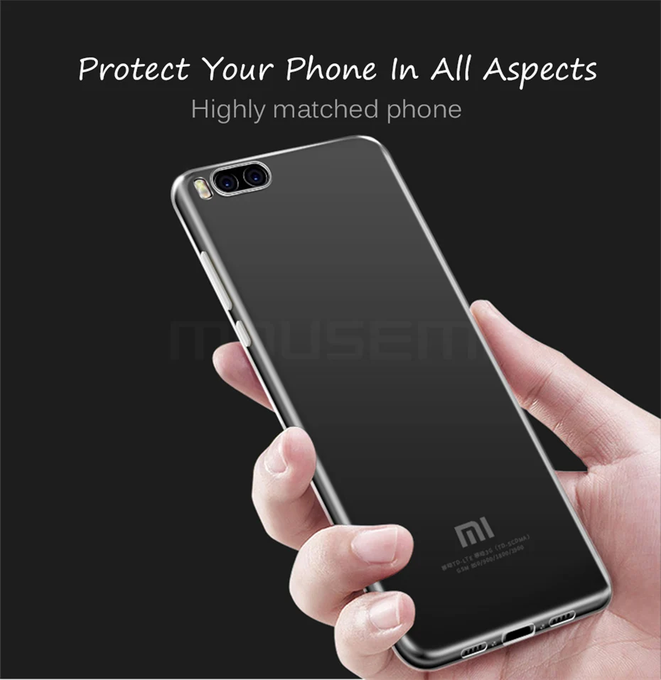 MOUSEMI Phone Case For Xiaomi Mi A1 6 Note 3 Case HD Transparent Silicone Cover on For Xiaomi Mi A1 5 5s Plus 5c 5x Cases Coque (8)