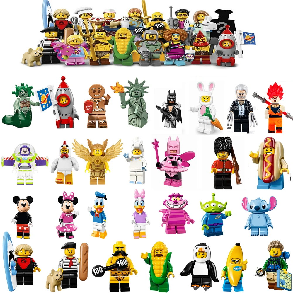 Limited Edition 17 Buzz Lightyear Gingerbread Chicken legoings Unicorn Man Unicorn Rocket Boy Building Blocks Model